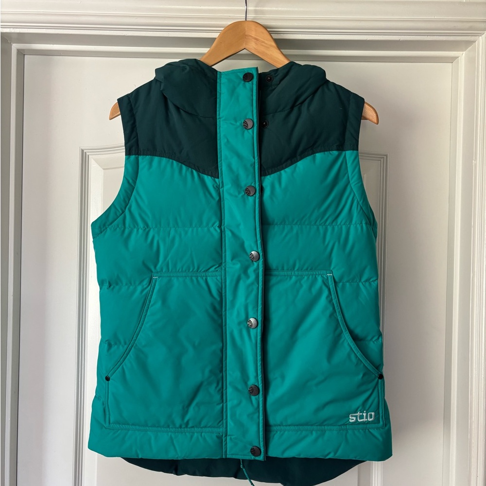 Stio Turquoise Turnbolt Down Vest